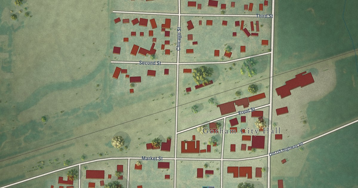 Map of Gorham, Kansas in 2026