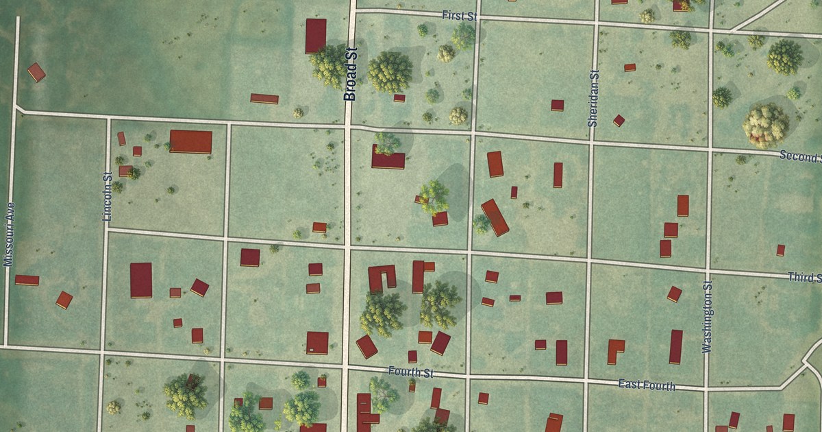 Map of Gove City, Kansas in 2026