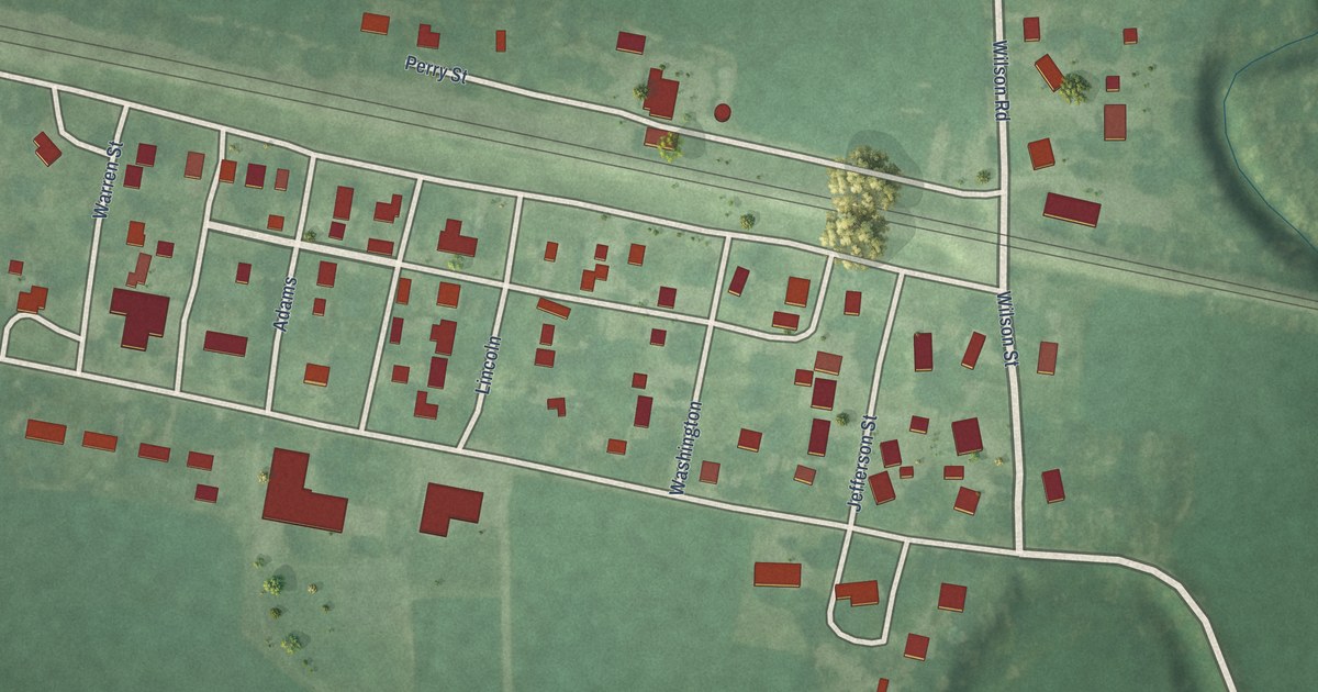 Map of Grantville, Kansas in 2026