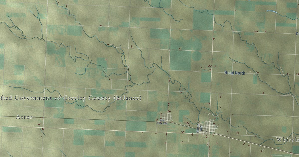Map of Greeley County, Kansas in 2026