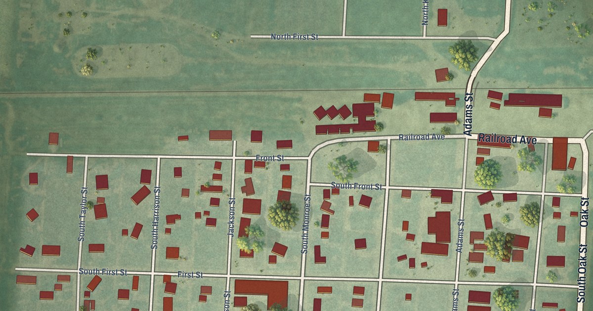 Map of Grinnell, Kansas in 2026