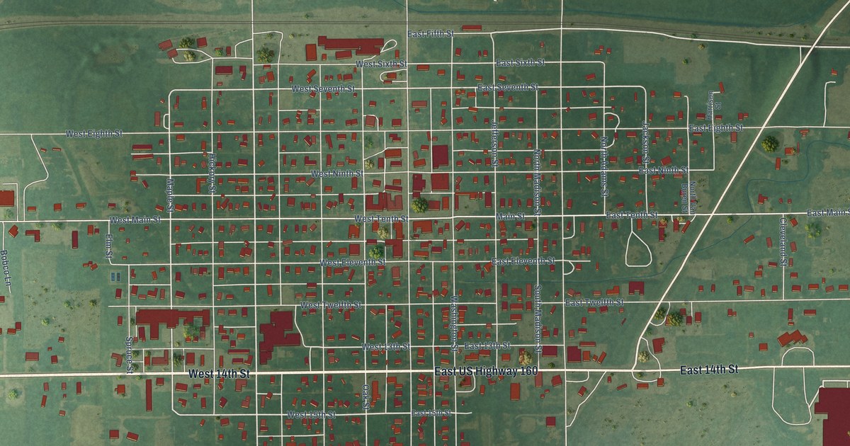 Map of Harper, Kansas in 2026