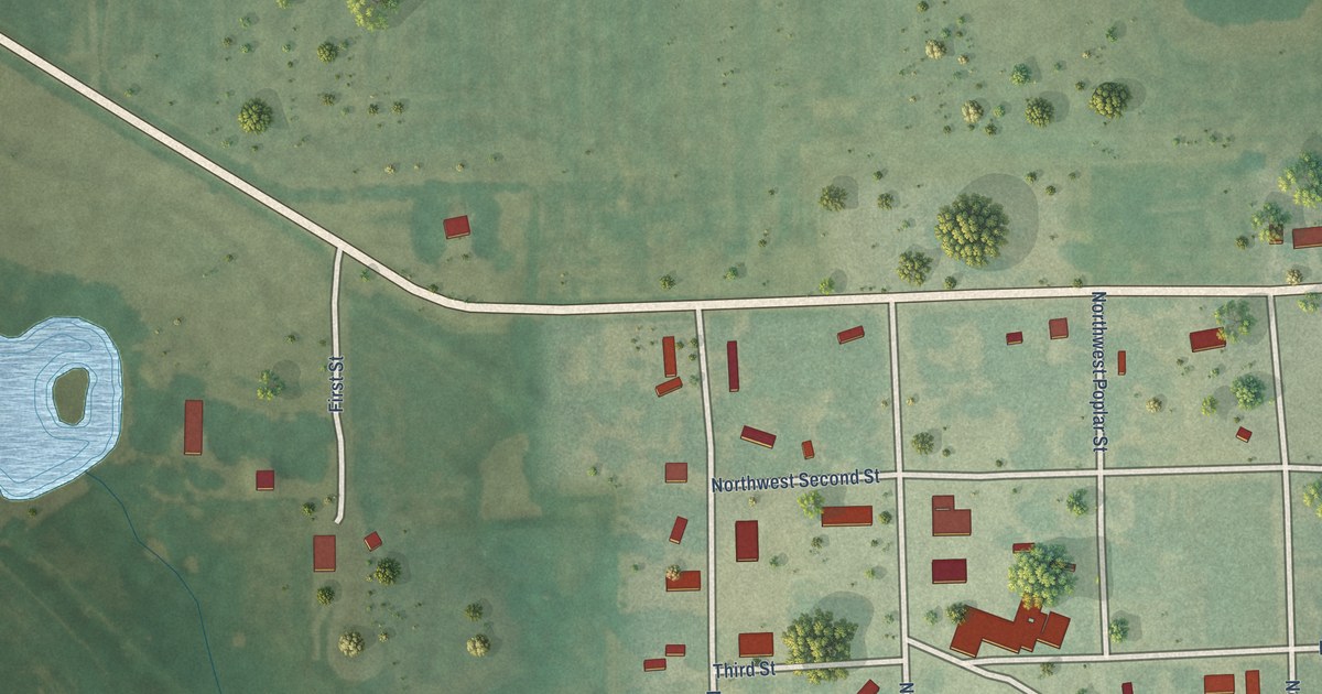 Map of Harris, Kansas in 2026