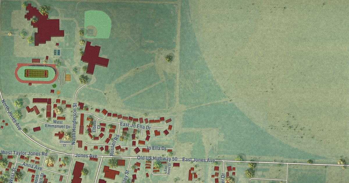 Map of Holcomb, Kansas in 2026