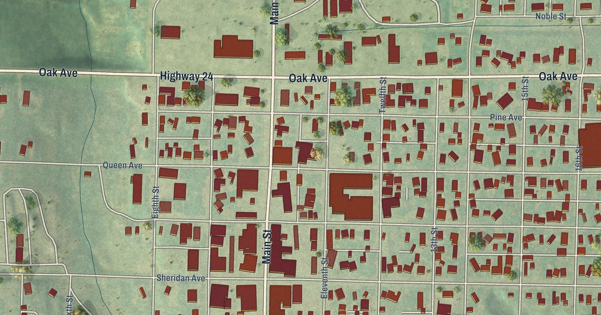 Map of Hoxie, Kansas in 2026