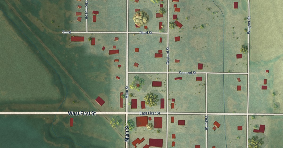 Map of Hunter, Kansas in 2026