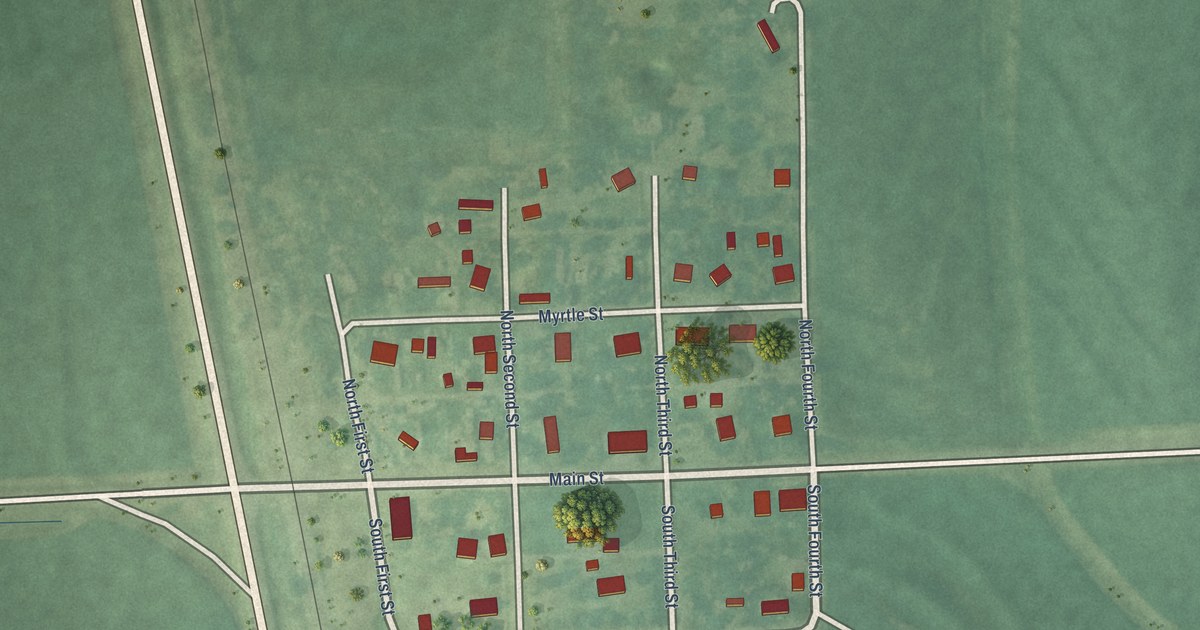 Map of Huron, Kansas in 2026