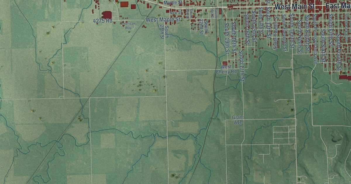 Map of Independence, Kansas in 2026