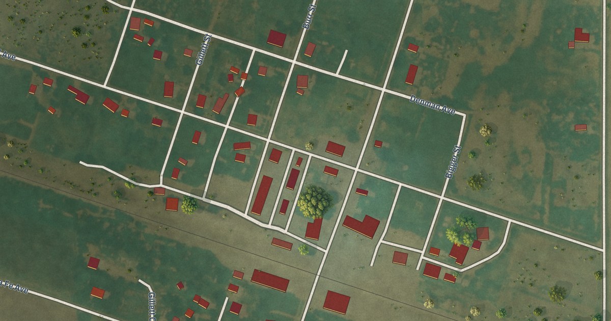 Map of Isabel, Kansas in 2026