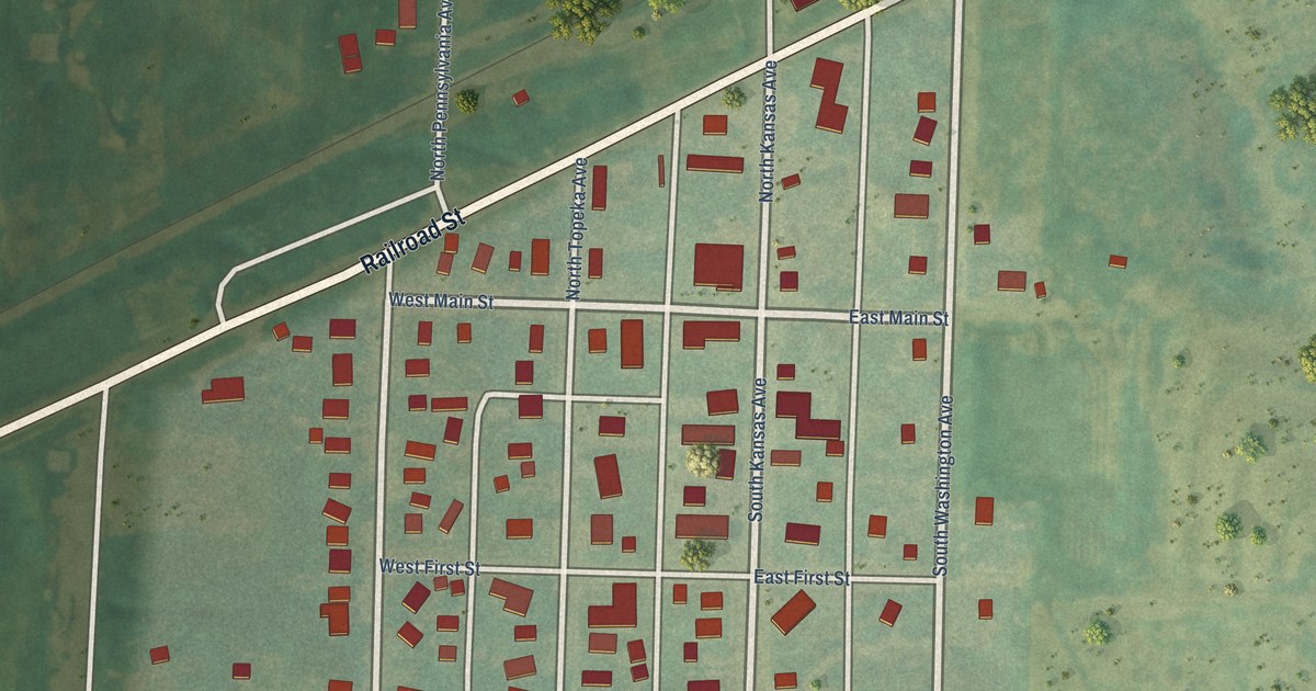 Map of Jennings, Kansas in 2026