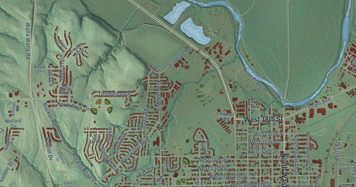 Map of Junction City, Kansas in 2026