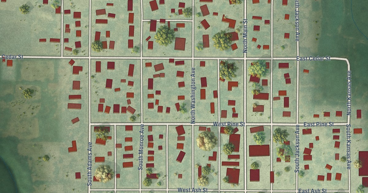 Map of Kensington, Kansas in 2026