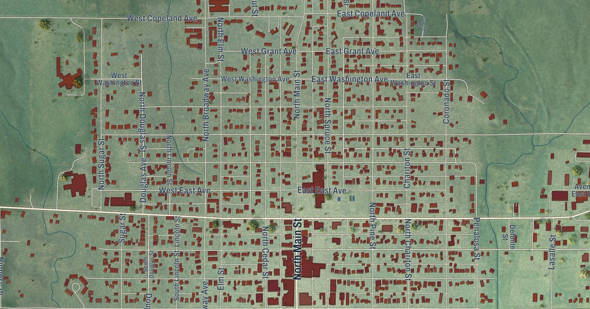 Map of Kingman, Kansas in 2026