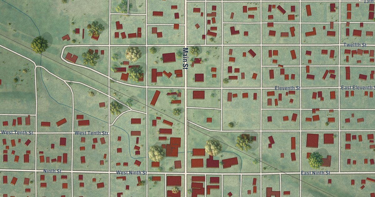 Map of La Crosse, Kansas in 2026