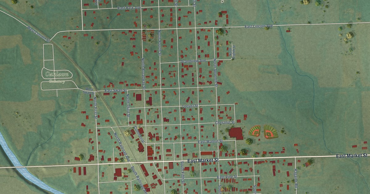 Map of La Cygne, Kansas in 2026