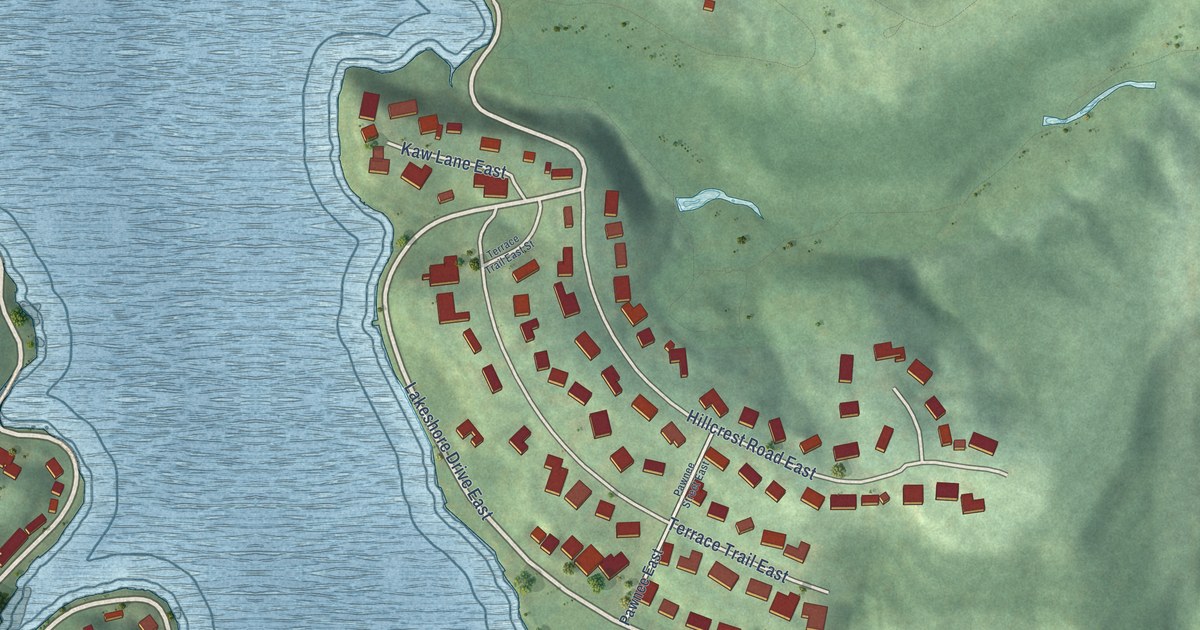 Map of Lake Quivira, Kansas in 2026