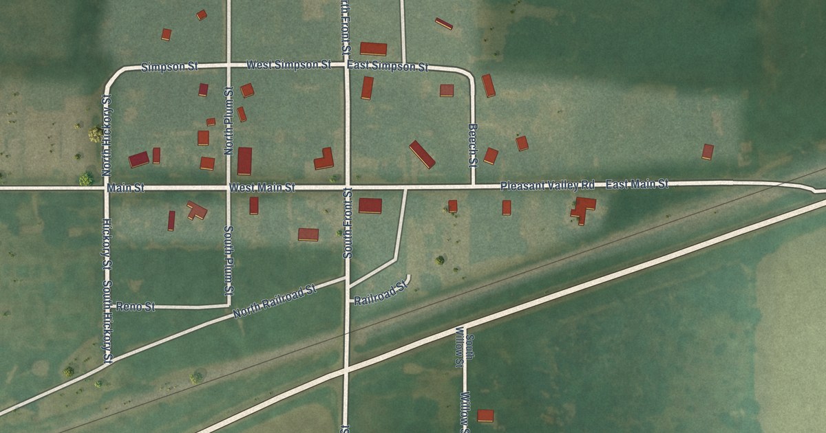Map of Langdon, Kansas in 2026