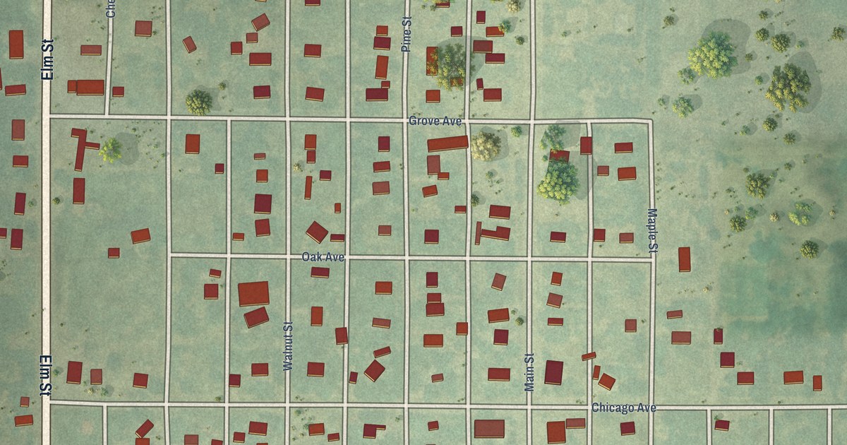 Map of Lebanon, Kansas in 2026