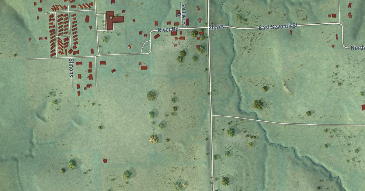 Map of Lecompton, Kansas in 2026