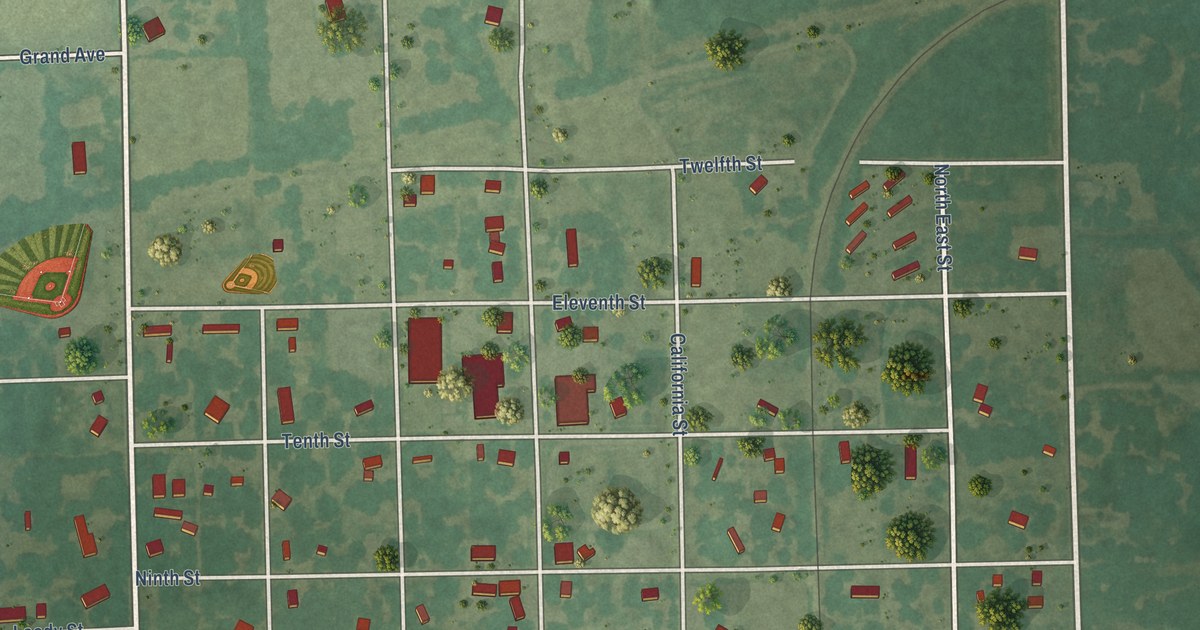 Map of LeRoy, Kansas in 2026