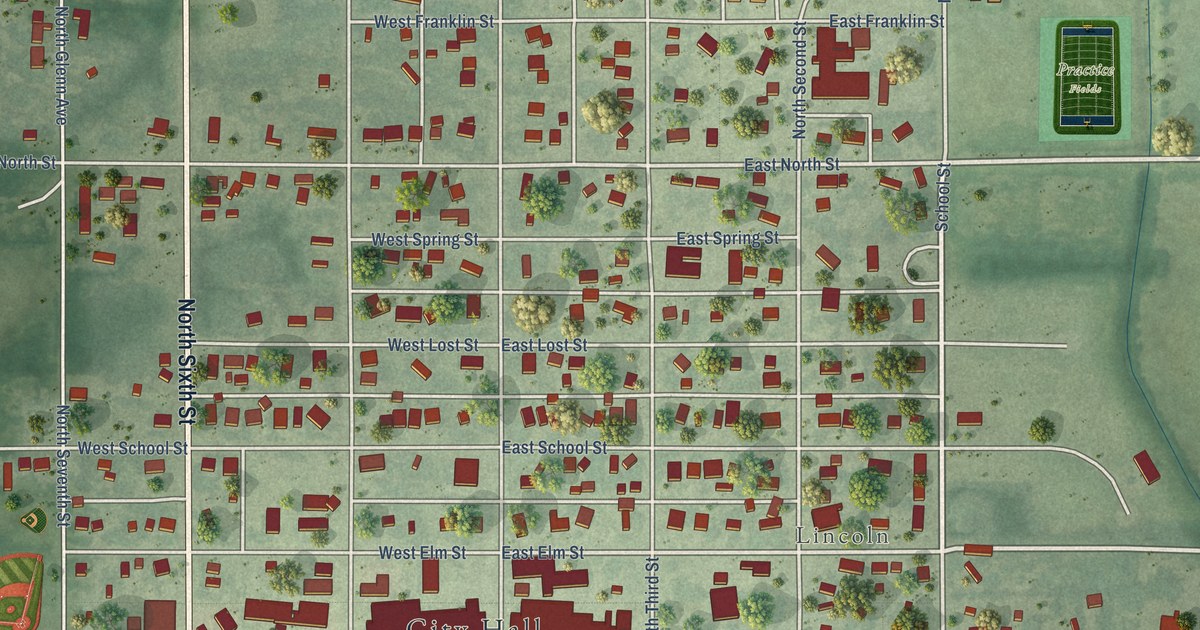 Map of Lincoln Center, Kansas in 2026