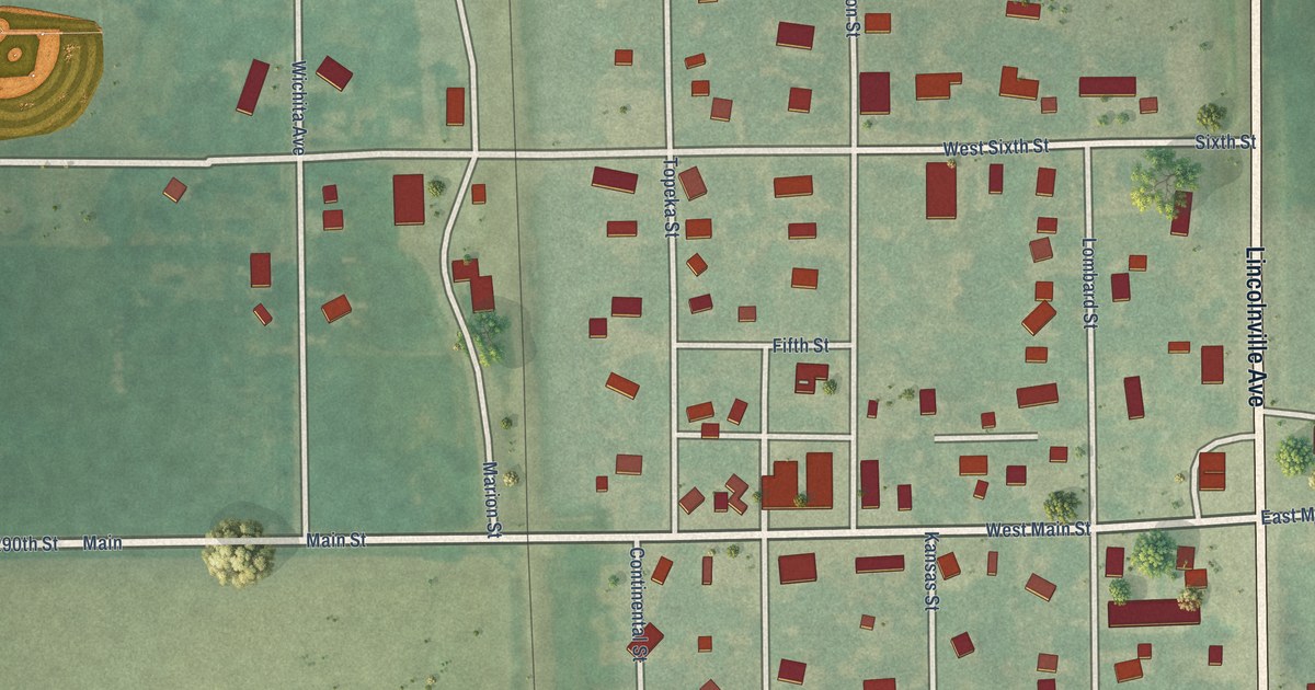 Map of Lincolnville, Kansas in 2026
