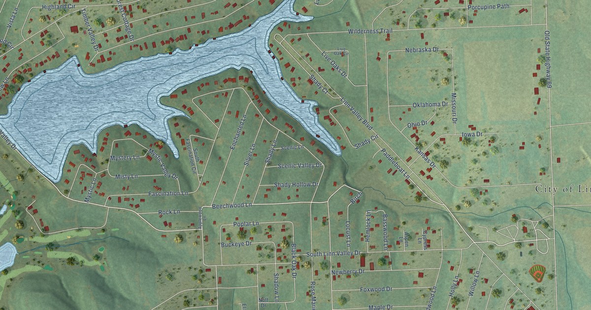 Map of Linn Valley, Kansas in 2026
