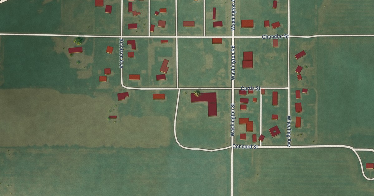 Map of Long Island, Kansas in 2026
