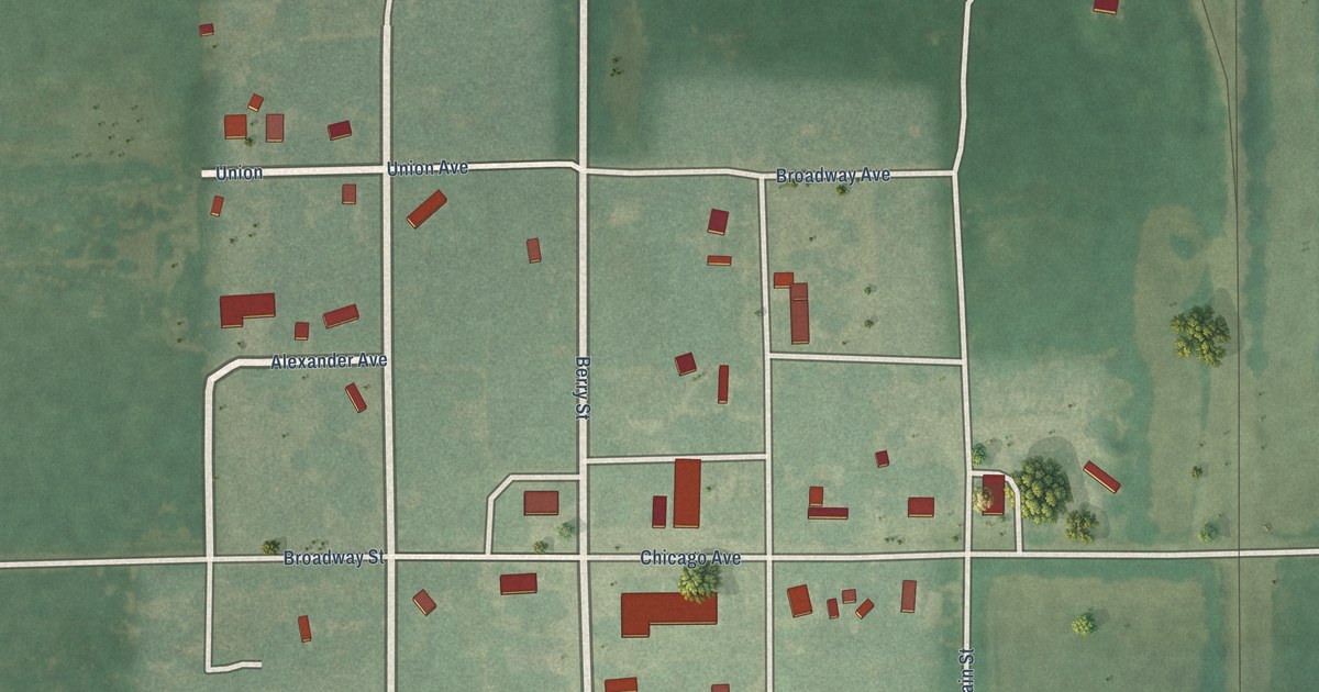Map of Lost Springs, Kansas in 2026