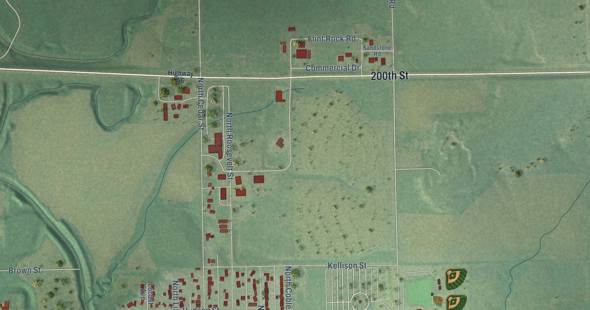 Map of Marion, Kansas in 2026