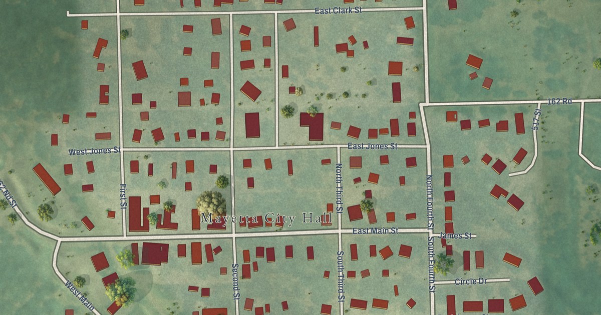 Map of Mayetta, Kansas in 2026