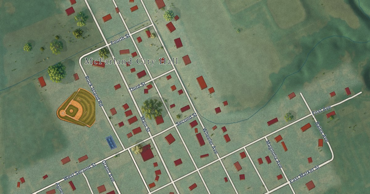 Map of McFarland, Kansas in 2026