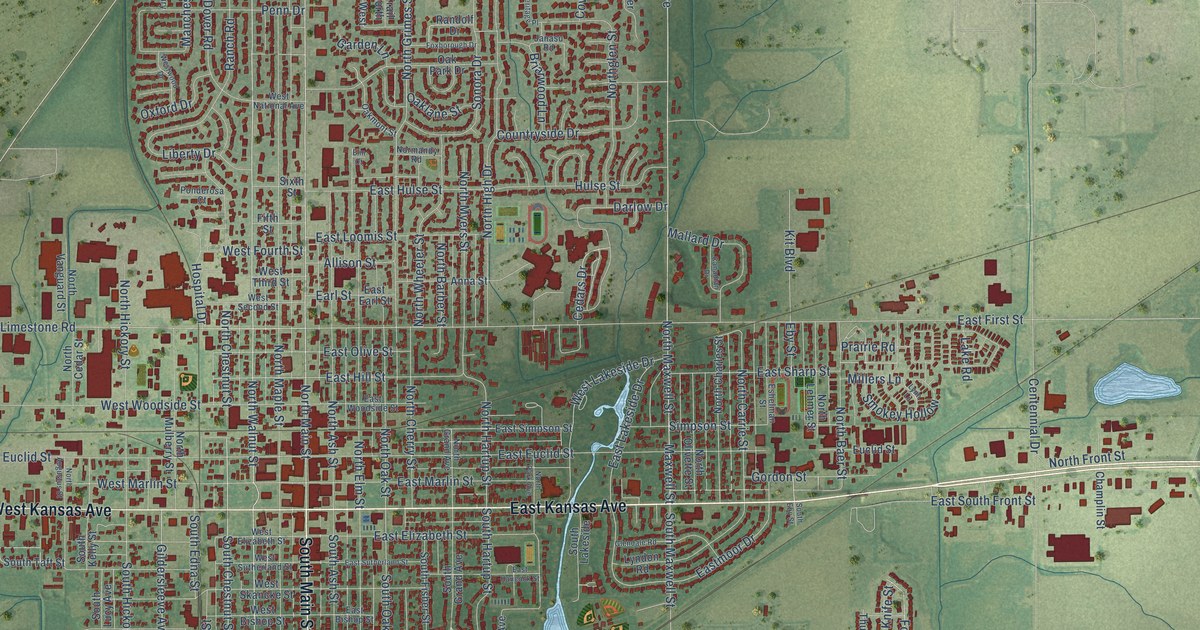 Map of McPherson, Kansas in 2026