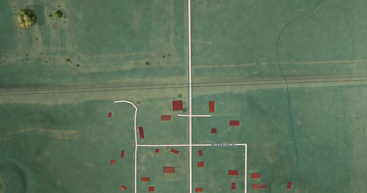 Map of Milan, Kansas in 2026