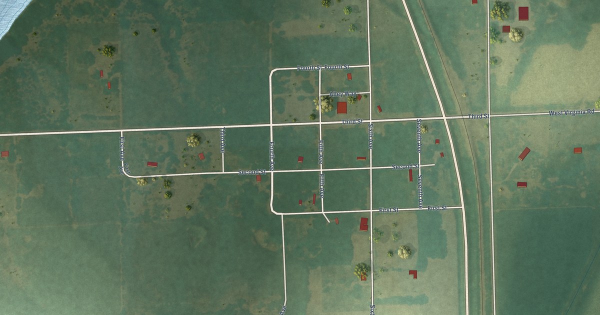 Map of Mildred, Kansas in 2026
