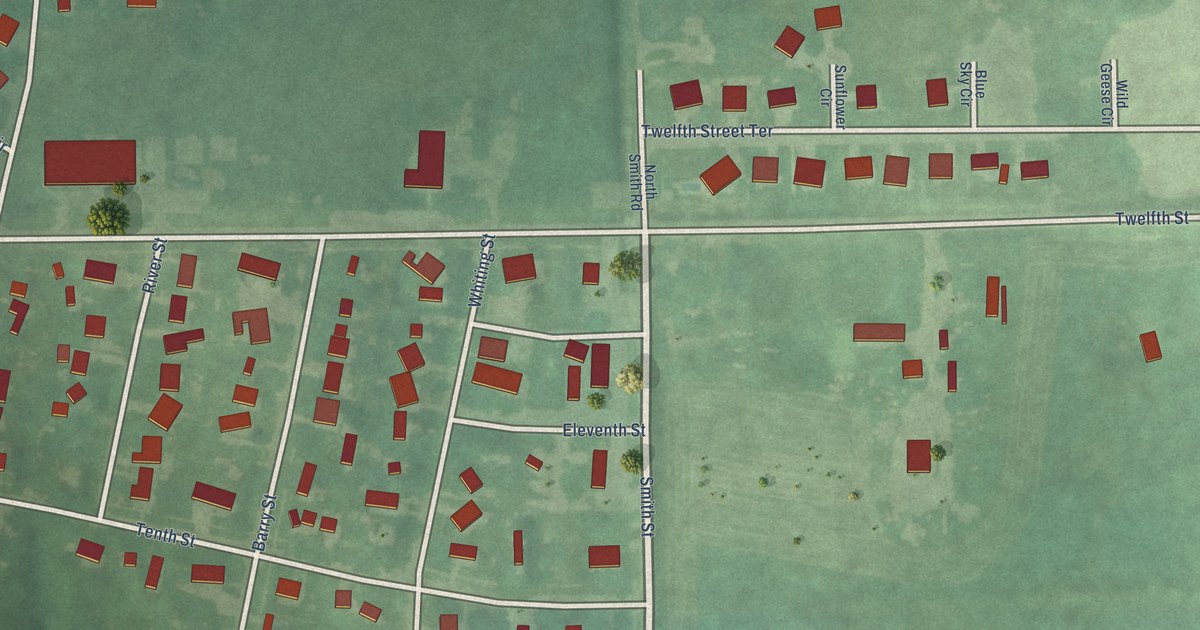 Map of Milford, Kansas in 2026