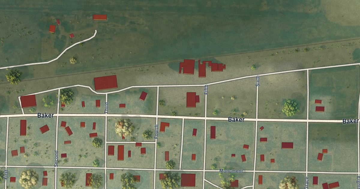 Map of Monument, Kansas in 2026