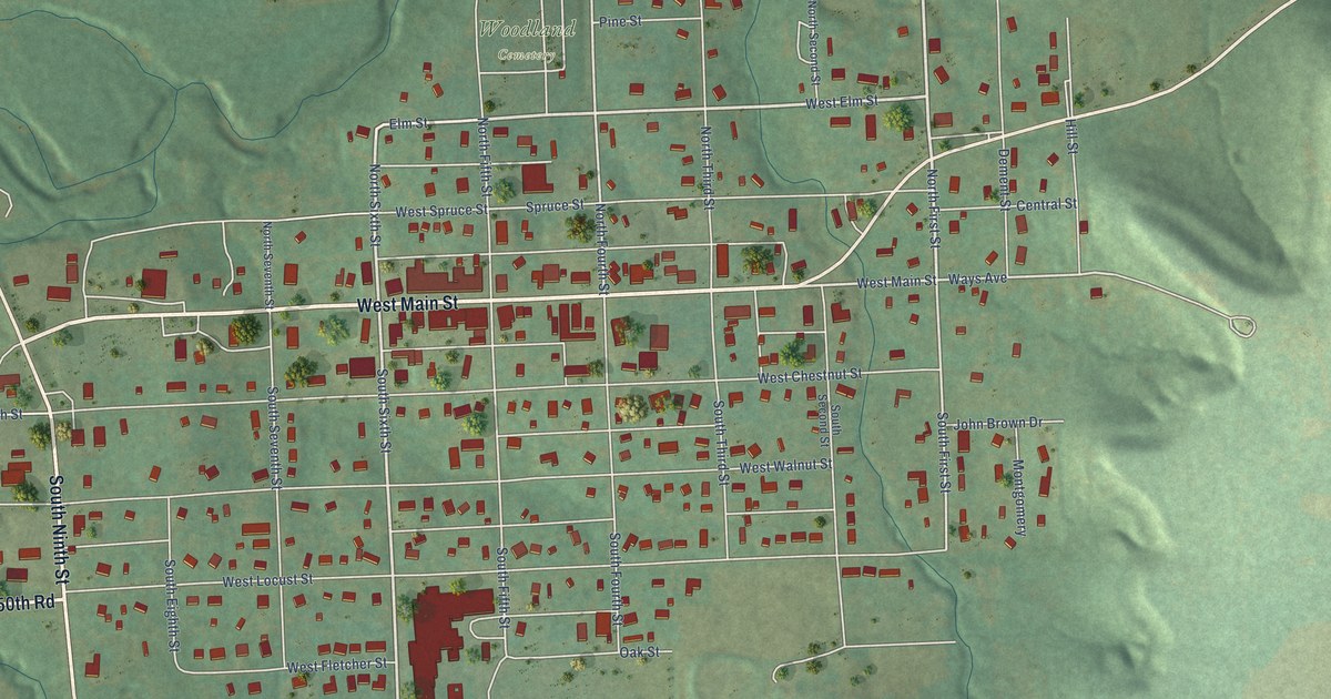 Map of Mound City, Kansas in 2026