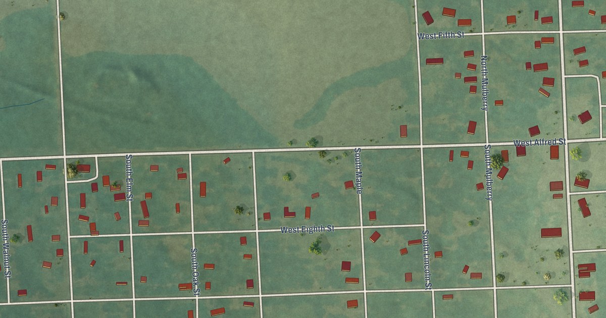 Map of Mulberry, Kansas in 2026