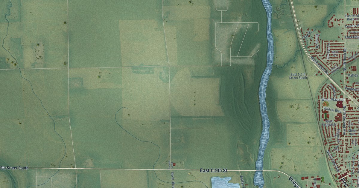 Map of Mulvane, Kansas in 2026