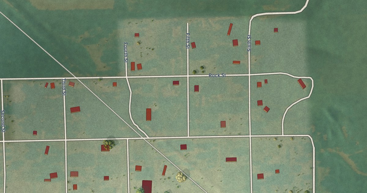 Map of New Albany, Kansas in 2026