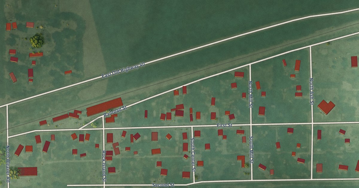 Map of New Cambria, Kansas in 2026