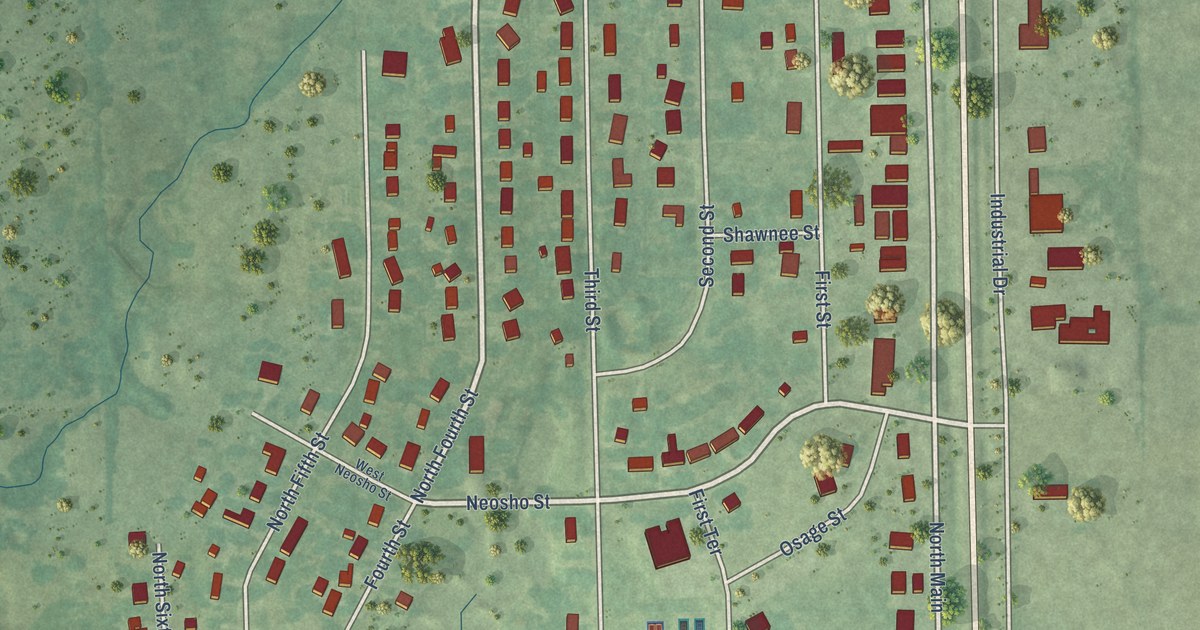 Map of New Strawn, Kansas in 2026