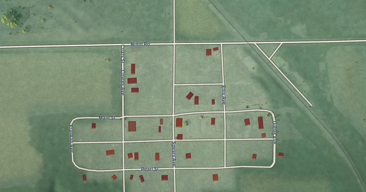 Map of Oak Hill, Kansas in 2026