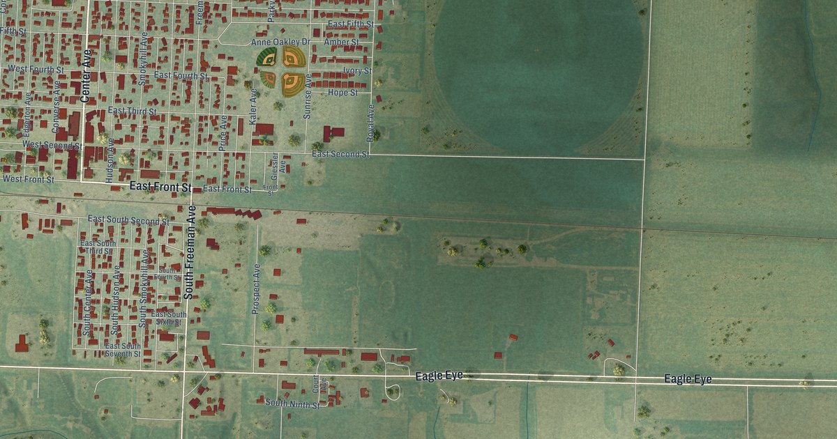 Map of Oakley, Kansas in 2026