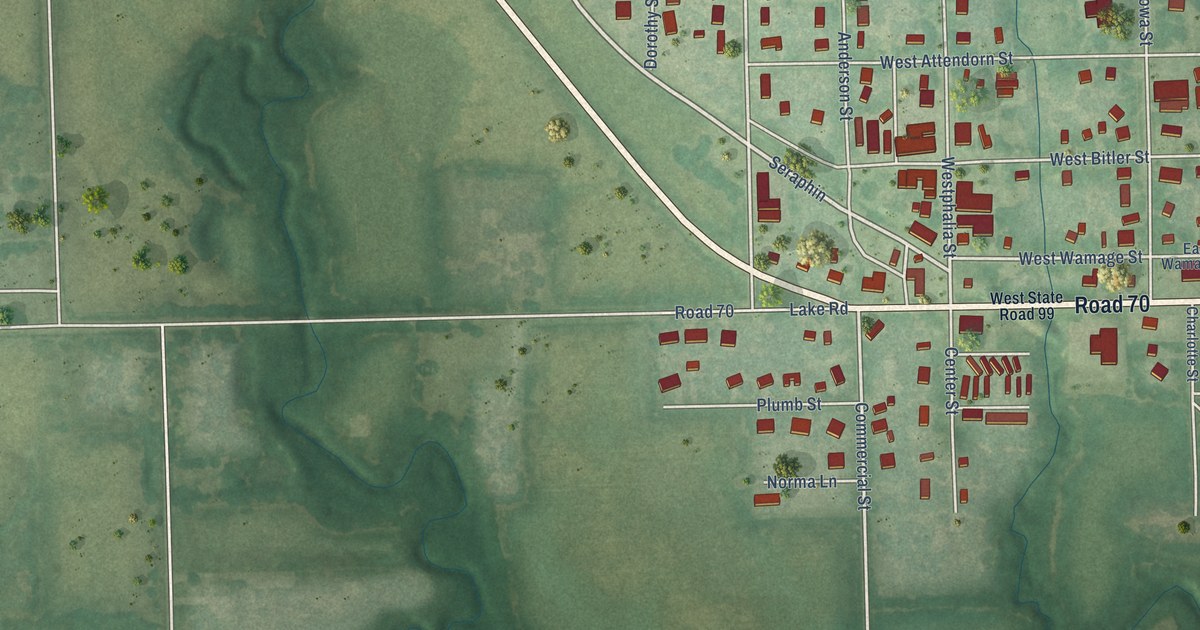 Map of Olpe, Kansas in 2026