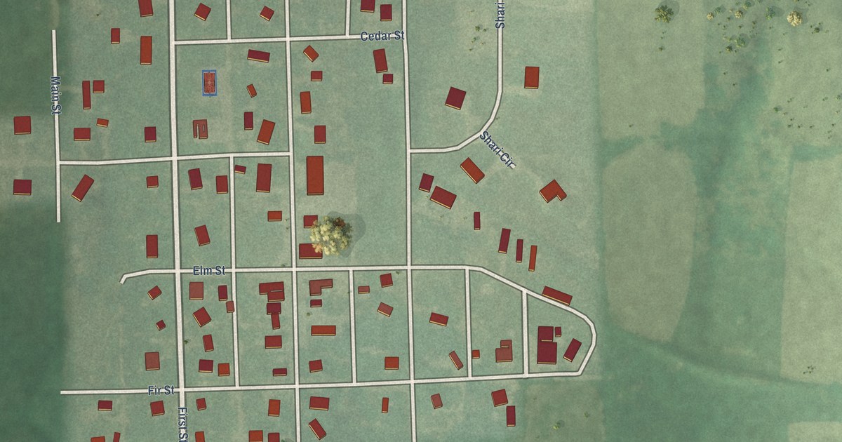Map of Olsburg, Kansas in 2026