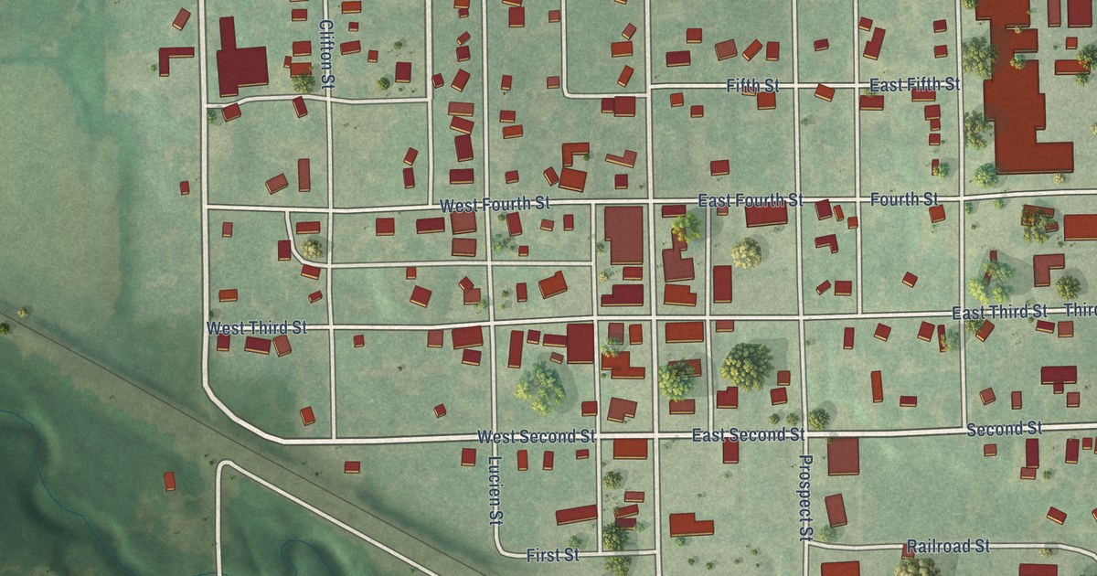 Map of Onaga, Kansas in 2026