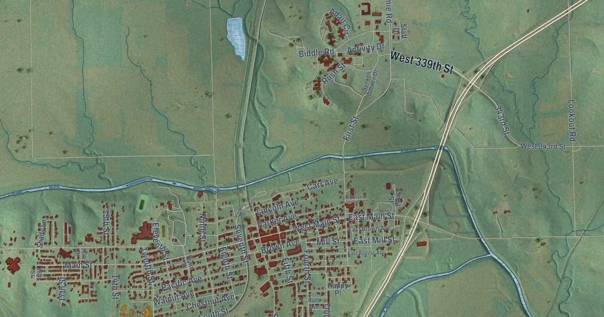 Map of Osawatomie, Kansas in 2026