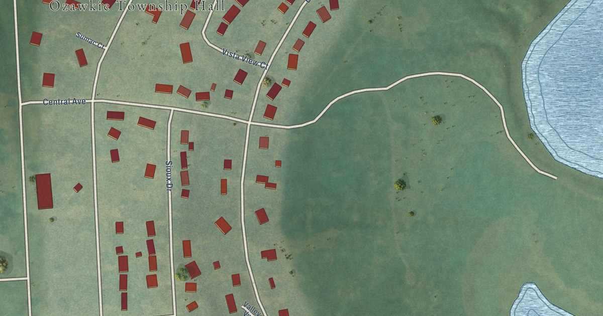 Map of Ozawkie, Kansas in 2026